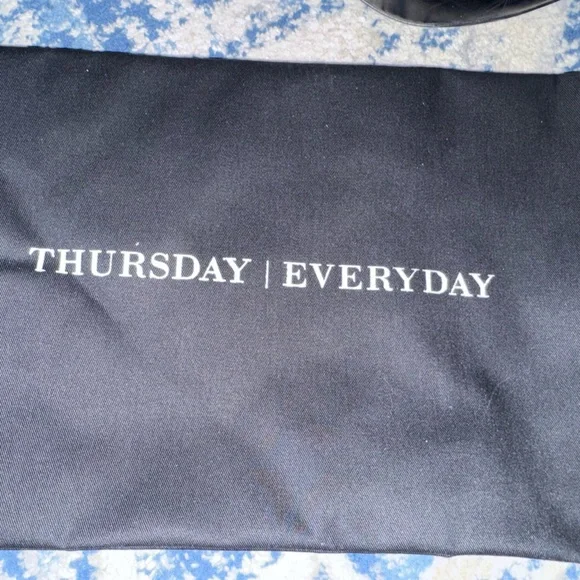 Thursday Boot Company Luna Black Croc-Embossed Ankle Boots - Picture 4 of 6